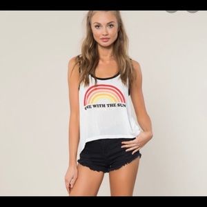 ‘One with the Sun’ Spiritual Gangster tank top